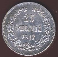 Finnország/Nagyhercegség 1917. 25p Ag T:1
