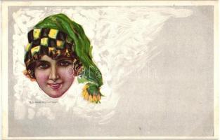 6 darabos olasz művészlap sorozat T. Corbella szignójával. Anna & Gasparini 465-1.,2.,3.,4.,5. é...