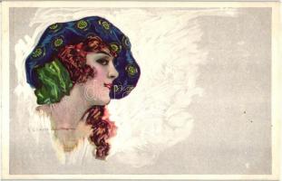 6 darabos olasz művészlap sorozat T. Corbella szignójával. Anna & Gasparini 465-1.,2.,3.,4.,5. é...