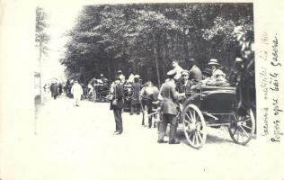 1910 Baile Govora, guests arriving in chariots, photo (fl)