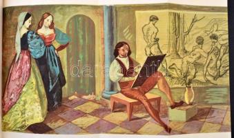 Vegyes könyvtétel, Molnár C. Pál katalógusok, és egy általa illusztrált könyv, 3 db: 
Benvenuto Cel...