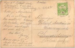 1909 Ecseg, villanytelep melletti vízesés, photo (EB)