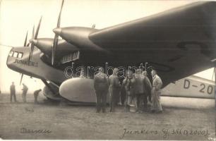 1931 Dessau, Junkers G.38 D-2000 viermotoriges Gross-Verkehrsflugzeug in Mitteldeckeranordnung der Junkers Flugzeugwerk AG / German four-engined transport aircraft. Theis photo