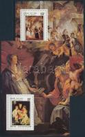 Rubens festmények sor blokk formában + blokk, Rubens paintings set in blockform + block
