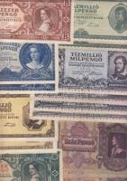 1916-1946. Korona/pengő tétel 107db nenne jobbak T:I-I-,II,III,IV