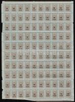 100 Adópengő használatlan hajtott 100-as ív / unused folded sheet of 100