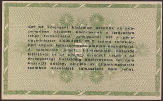 1946. 50.000 AP hátoldali szöveg vékony betűkkel T:I