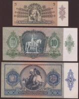 1930-1945. Pengő sor 9klf bankjegy T:I(többsége), I-