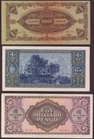 1930-1945. Pengő sor 9klf bankjegy T:I(többsége), I-