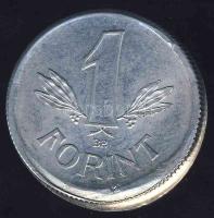 1967. 1Ft hibás veret (Kádár címerrel Adamovszky nem említi!) T:2 RR!!
