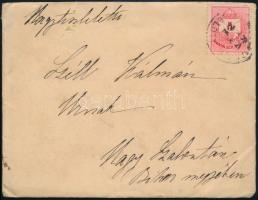 1886 Széll Piroska (1865-1886), Arany János unokájának levele apjának, Szél Kálmán nagyszalontai esp...