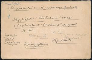 1895 Tisza Kálmán gróf korábbi miniszterelnök saját kézzel írt levele Szél Kálmán nagyszalontai espe...