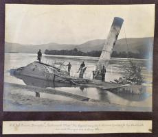 1914-1918 A cs. és kir. folyami flottilla hajókiemelő egységének egyedülálló fotóalbuma. A világhábo...