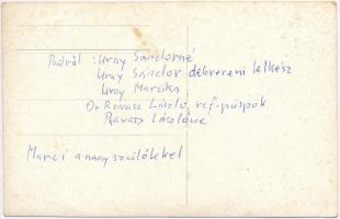 Dr. Ravasz László magyar református lelkész, dunamelléki református püspök és Uray Sándor református...