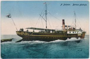 Baross gőzhajó a Balatonon / Hungarian passenger steamship