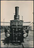 cca 1920-1930 Ganz-gőzmozdony, fotó, 17×12 cm