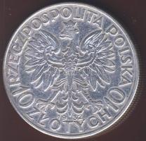 Lengyelország 1932. 10Zl Ag T:2