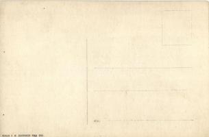 1918 Árnyékoló vászonra vezetett vízzel fürdő matrózok egy osztrák-magyar hadihajó fedélzetén / K.u....