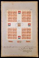 1922 Schima András (Bandi) (1882-1959): A kurzus is megbukott 1919-1922. Nagyméretű grafika.. Vegyes...