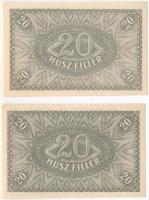 1920. 20f (2x) "11"-es széria T:I