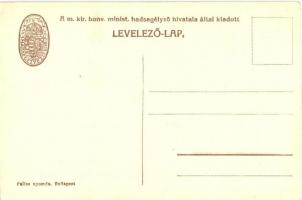 '21. számú csataképes kártya'. Osztrák-magyar óriás hajó és repülőink bombázzák a Lovcen h...