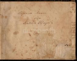 cca 1910-1920 Kézzel írt szakácskönyv, rengeteg recepttel. Félvászon-kötésben, viseltes állapotban, ...