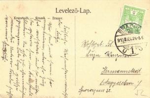 Brassó, Brasov, Kronstadt; hófödte vár télen / snow covered castle panorama in winter