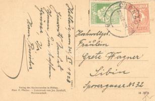 Nagydisznód, Heltau, Cisnadie; Úszóiskola. Jos. Drotleff / Schwimmschule / swimming pool