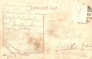 Nagyszeben, Hermannstadt, Sibiu; Heltauer utca, Ferencz Lajos posztóraktára és férfi szabó divatterm...