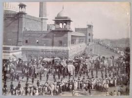 cca 1903 Fantasztikus indiai fotóalbum. 103 db nagyméretű fotó egy ismeretlen magyar indiai utazásár...
