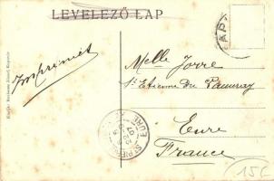 Kapuvár, Kossuth utca, Buxbaum József nyomdája és könyvkötészete, Fő tér, üzletek. Kiadja Buxbaum Jó...