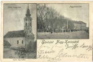 1899 Nagykanizsa, Felső templom, Főgimnázium. Fischel (fl)