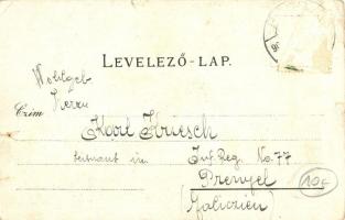 Pécs, Ferenc József gyalogsági laktanya. Fürst Lipót kiadása (b)