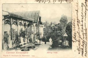 Kovászna, Covasna; Morvay villa. Bogdán F. fényképész / villa (EK)