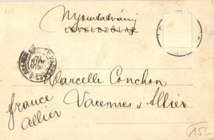 Budapest XII. Svábhegy, Fogaskerekű vasútállomás, mozdony. Villa Eötvös reklám. Divald Károly 156. (...