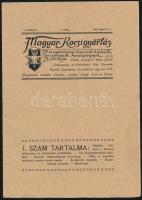 1912. Magyar kocsigyártás - A magyarországi bognárok kovácsok, kocsifényezők, kocsinyergesek szaklapja. Induló szám 16p. Sok hirdetéssel