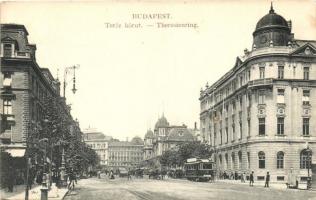 Budapest VI. Teréz körút, villamos (EK)