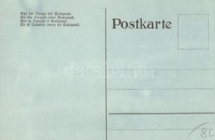 Budapest XI. Ferenc József híd, az Aeroexpress Rt. hidroplán állomása a Gellért Szálló előtt, H-MACF...