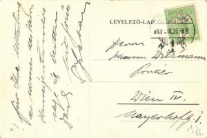 Székesfehérvár. Mozaikos képeslap a zsinagógával