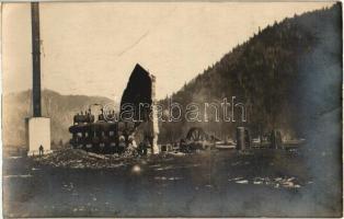 6 db eredeti első világháborús magyar katonai fotó képeslap Erdélyből, Románföldről és Szentendréről...