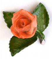 Herendi rózsa, kézzel festett, jelzett, hibátlan, 8,5×7,5×4 cm