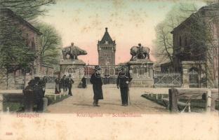 Budapest IX. Soroksári út 58. Közvágóhíd, Taussig Arthur kiadása / Schlachthaus (fl)