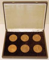 Lengyelország 6db klf Br nagyméretű emlékérem klf lengyel történelmi eseményeket, ill. személyeket á...