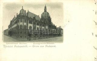 1898 Budapest IX. Iparművészeti múzeum, Rigler Részv. Társ. litho