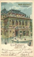 1899 Budapest VI. Magyar kir. operaház. litho s: Rosenberger