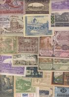 Ausztria 1920-as évek eleje 110db többnyire klf szükségpénz T:I (többsége),I-,II+