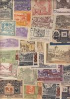 Ausztria 1920-as évek eleje 110db többnyire klf szükségpénz T:I (többsége),I-,II+