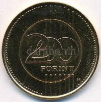 2009. 200Ft aranyozott forgalmi érme T:1-,2