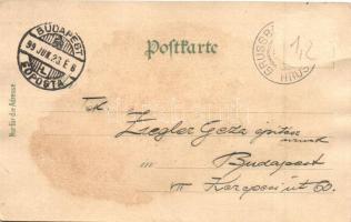 1899 Hrusovany nad Jevisovkou, Grusbach; Kirche, Gräfl. Krankenhaus, Zuckerfabrik, Schloss Emmahof, ...