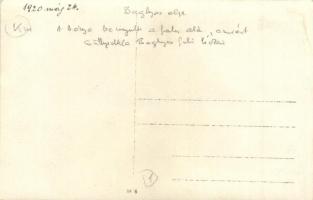 1920 Baglyasalja (Salgótarján), Sára lejtakna, ami benyúlt a falu alá, ezért megsüllyedtek a falu há...